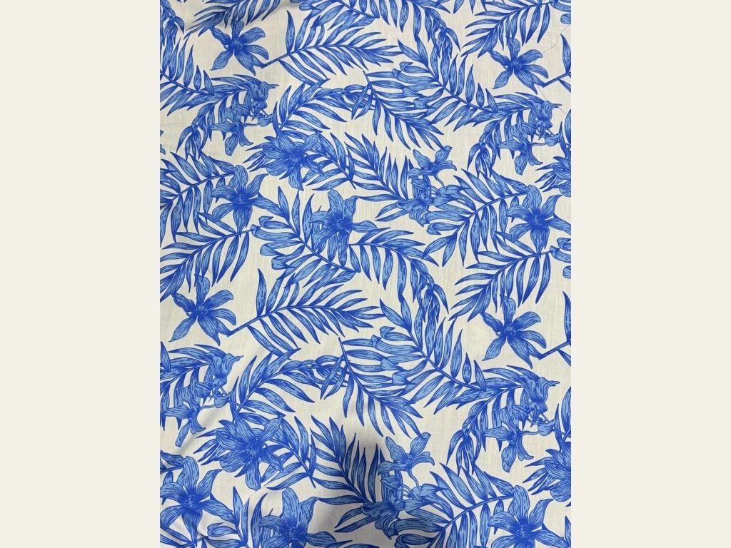 Nylon Cotton Slub Print