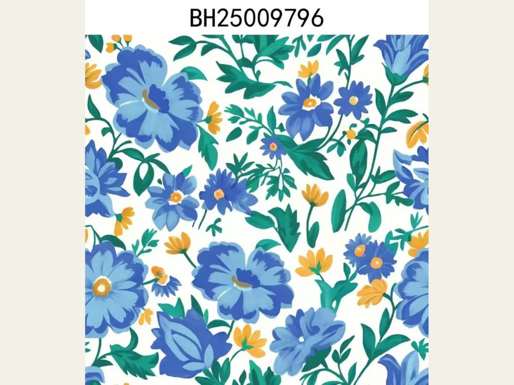 Nylon Cotton Slub Floral Print 03291613_00