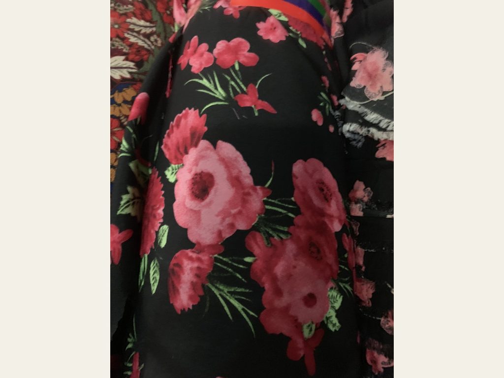 Silk Velvet Floral Print 1803390
